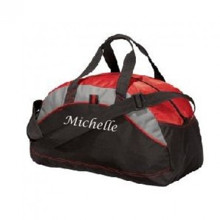 Port Authority® - Medium Contrast Duffel.-Red