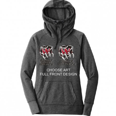 LNEA510 LADIES New Era® Tri-Blend Fleece Pullover Hoodie