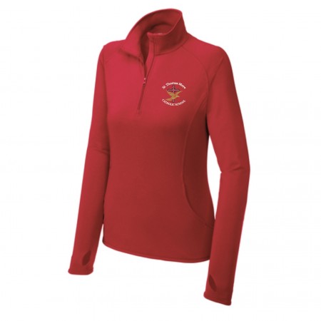LST850 UNIFORM APPROVED  Sport-Tek® Ladies Sport-Wick® Stretch 1/4-Zip Pullover