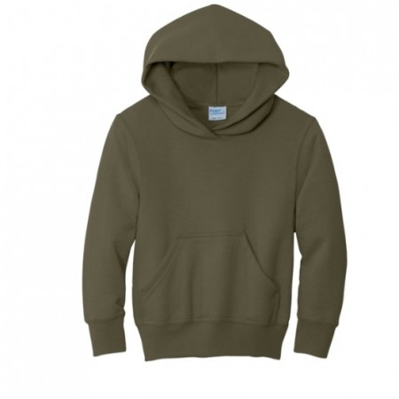 PC90YH  Port & Co™ Youth Core Fleece Pullover Hooded Sweatshirt SCREENPRINT