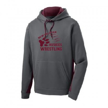 Sport-Tek® Sport-Wick® Fleece Colorblock Hooded Pullover
