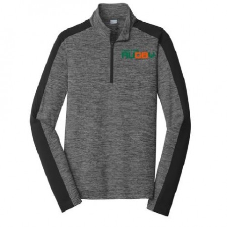 ST397  MEN'S Sport-Tek® PosiCharge® Electric Heather Colorblock 1/4-Zip Pullover