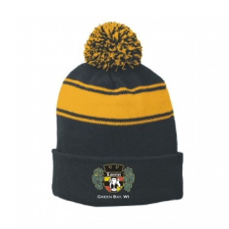   STC28 Sport-Tek® Stripe Pom Pom Beanie