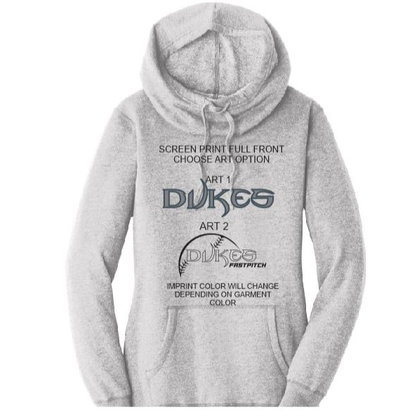 DM493 District Women s Lightweight Fleece Hoodie