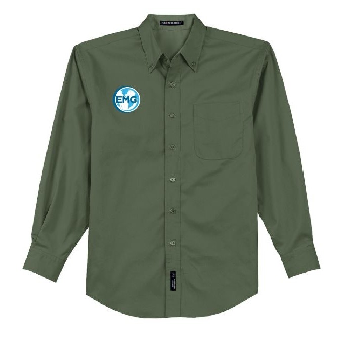 S608 Men S Port Authority Long Sleeve Easy Care Shirt Emg