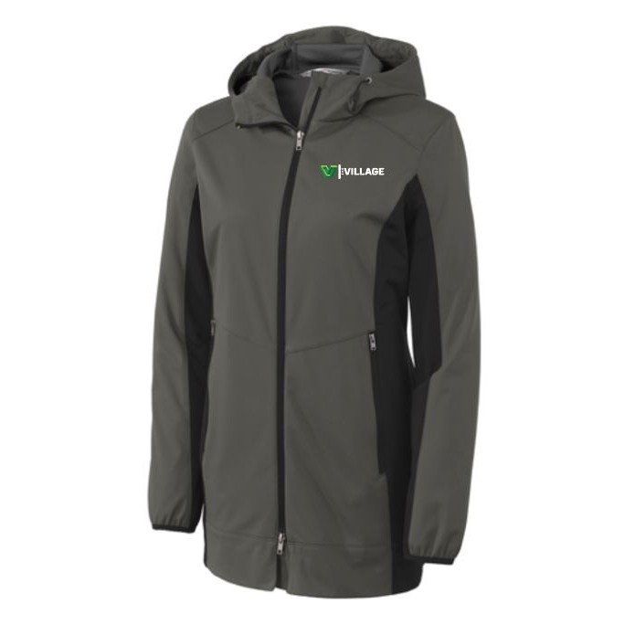 Port authority ladies active deals hooded soft shell jacket