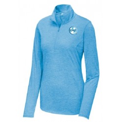 LST407 WOMENS Sport-Tek®  PosiCharge® Tri-Blend Wicking 1/4-Zip Pullover