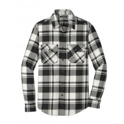 W668 MEN'S Port Authority® Plaid Flannel Shirt