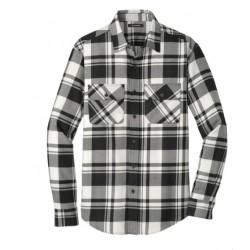 W668  Port Authority® Plaid Flannel Shirt