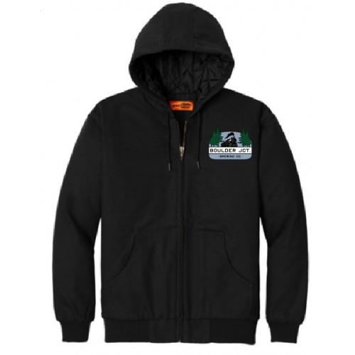 J763H  CornerStone® - Duck Cloth Hooded Work Jacket