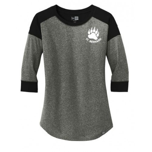 LNEA104  New Era® Ladies Heritage Blend 3/4-Sleeve Baseball Raglan Tee