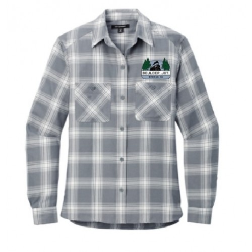 LW669  Port Authority® Ladies Plaid Flannel Shirt