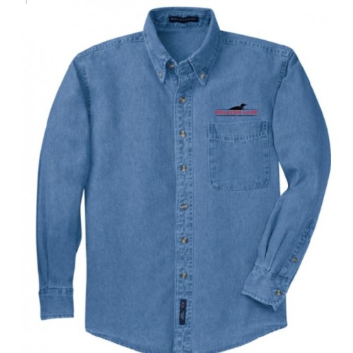 S600  Port Authority® Long Sleeve Denim Shirt