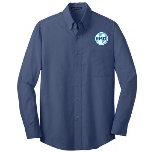 S640 Port Authority® Crosshatch Easy Care Shirt EMBROIDERED ONLY