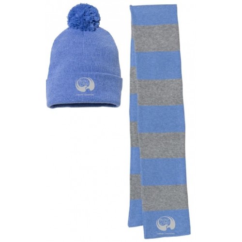 Sportsman - Rugby-Striped Knit Scarf AND Hat - SP02 SP15