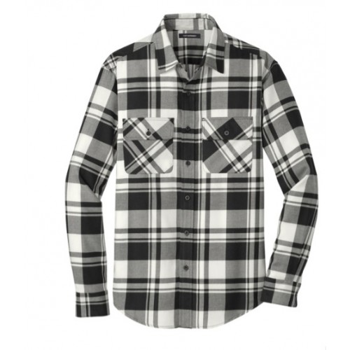 W668  Port Authority® Plaid Flannel Shirt