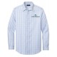 NEWPORT BLUE/PEARL PINK FINE CHECK