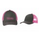GREY STEEL/NEON PINK
