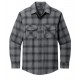GREY/BLACK OPEN PLAID